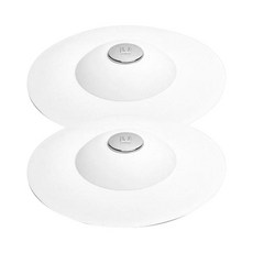 Zemiworld 一鍵式馬桶水槽塞 白色 2入, 1組