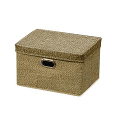 包含多種尺寸和多種顏色的居家收納箱 S, 卡其色, 1個