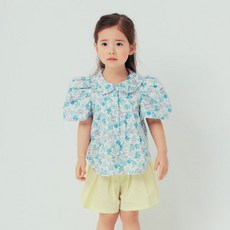 Choco.el 女童款花朵寬領襯衫 CFB03BL420
