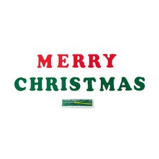 文字聖誕裝飾掛飾+緞帶 安全針, 混色