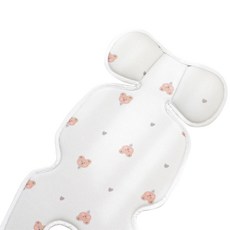 bebenuvo 透氣網眼涼感推車墊, 小熊款, 1入