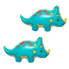 寶寶三角龍鋁箔氣球, 混合色, 2個