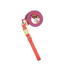 힛찌 防纏繞狗狗一體式雙頭牽繩, 粉紫色, 1個