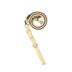 힛찌 防纏繞狗狗一體式雙頭牽繩, 米棕色, 1個