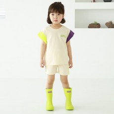 KIZCOMO 兒童透氣夏季Vans風格短袖上下套裝