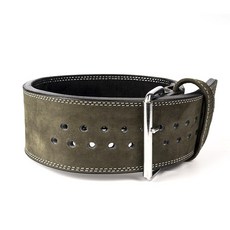 BLACKTOUGH 單扣細節孔洞舉重健身重訓腰帶 M, 卡其色