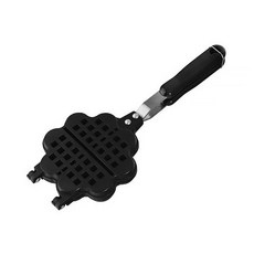 單柄愛心造型不沾鬆餅烤盤, 1個, 14 x 15.5 厘米