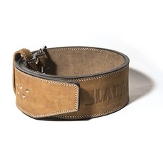 BLACKTOUGH 單扣細節孔洞舉重健身重量腰帶 S, 棕色