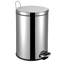 Ocean Well Life 阻尼器靜音不銹鋼踏板垃圾桶 20L, 混色, 1個