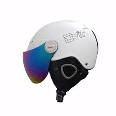 Dvic 滑雪單板護目鏡安全帽, 白色的
