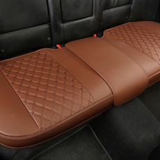 리버폭스 차량용 퀄팅 타공 3D 풀커버형 방석, 브라운, 1개