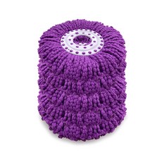 清掃與超級力量替換19cm用拖把 紫色, 5個