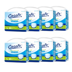 CASOFT 中性成人尿佈內褲 Oversized, 特大型, 10片, 8包