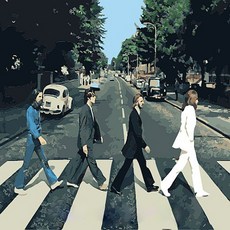 PIPO DIY 繪圖套組 The Beatles Abbey Road 40 x 50 cm K078, 混合色, 1個