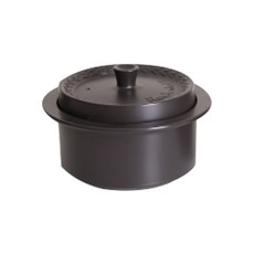 Roebenhoff J.Table耐熱陶瓷砂鍋+花紋造型鍋蓋組 深棕色 M號 1000ml, 1個, 13.5cm