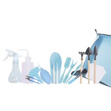 17種多肉植物種植用品套組藍色, 1套