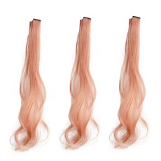 빈템 유니크한 컬러 패션 헤어 피스, 자몽, 3개