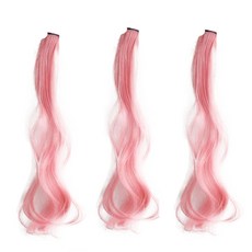 Bintem 獨特彩色時尚髮片, 粉紅色, 3個