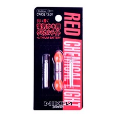 NIKEN 海釣用電子夜光棒 紅色 + 電池, 1個