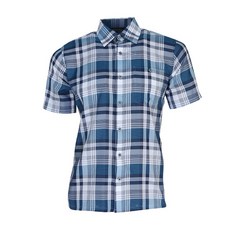 Ferra US 男士拼色格子短袖襯衫 CTDJ2061M1