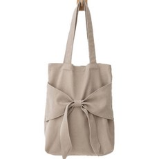 基本款大蝴蝶結午餐包 米色, 1個