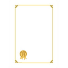 友賢產業 金獎 獎狀用紙 180g, 100個, no 01 白色