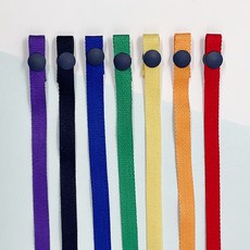 WOWMOM 彩色人造絲口罩掛繩 7入組