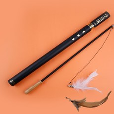 貓虎釣魚竿基礎羽毛2p+長雞毛套組, 混色, 1套