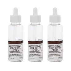 Hallo Beauty 透明滴管精華液空瓶 80ml, 3個, 單一顏色