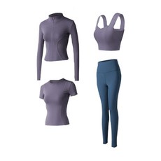 모브 여성용 요가복 4종 세트