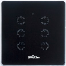 Smartbill IOT語音識別可智慧開關 6孔 黑色, 1個