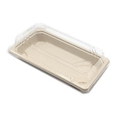 長方形三明治紙漿容器 04, 1個, 50個