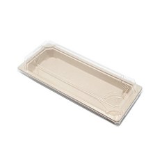 長方形三明治紙漿容器 06, 1個, 50個