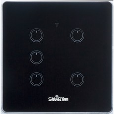 Smartbill IOT語音識別可智慧開關 5孔 黑色, 1個