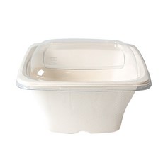 정사각 펄프 샐러드 도시락 1200, 50개입, 1개