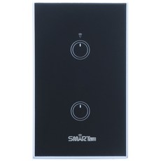 Smartbill IOT語音識別可智慧開關 2孔 黑色, 1個
