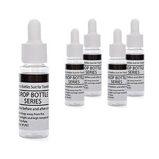 Hallo Beauty 透明滴管精華液空瓶 20ml, 5個, 單一顏色