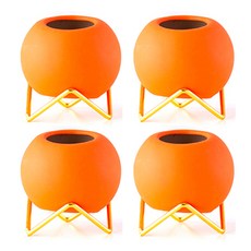 陶瓷多肉植物花盆 4入, 隨機發貨