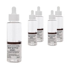 Hallo Beauty 透明滴管精華空瓶 100ml, 5個, 單一顏色