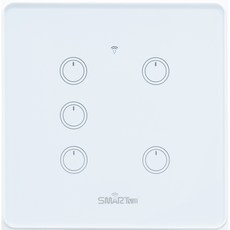 Smartville物聯網語音識別智能開關5檔白色, 1個