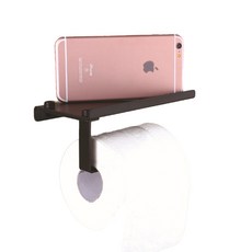 Cozy Glow衛生紙架置物架, 黑色的, 1個