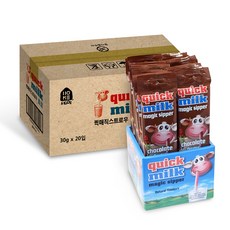 quick milk Quick Magic 魔法吸管巧克力味, 6g, 100個