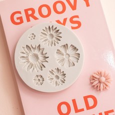 앵글띵 사계절 꽃 데코모음 6구 실리콘몰드