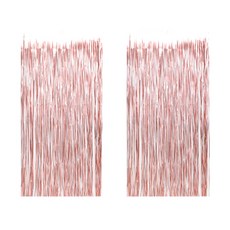 Joyparty 派對銀箔窗簾閃光, 玫瑰金, 2個