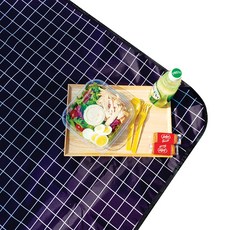 GURMING 野餐墊, 格紋黑