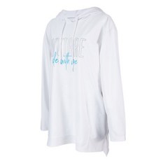 AKIII CLASSIC 女款寬鬆綁帶文字印花連帽衛衣