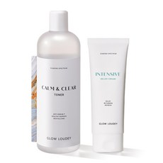 글로우라우디 캄 앤 클리어 토너 500ml + 인텐시브 릴리프 크림 100ml 세트, 1세트