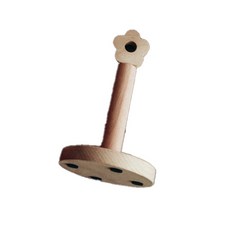 Wood Factory 木質衛生紙衣架 21cm, 花, 1個