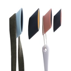 러브트리스 접착식 컬러풀 벽걸이 후크 4종세트, 혼합색상, 1세트