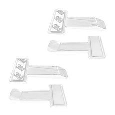 VILCA 다용도 명함 클립 자동차용품 2p, 투명, 2개